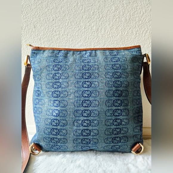 Gucci GG Denim Abbey Messenger Crossbody Bag - Picture 5 of 16